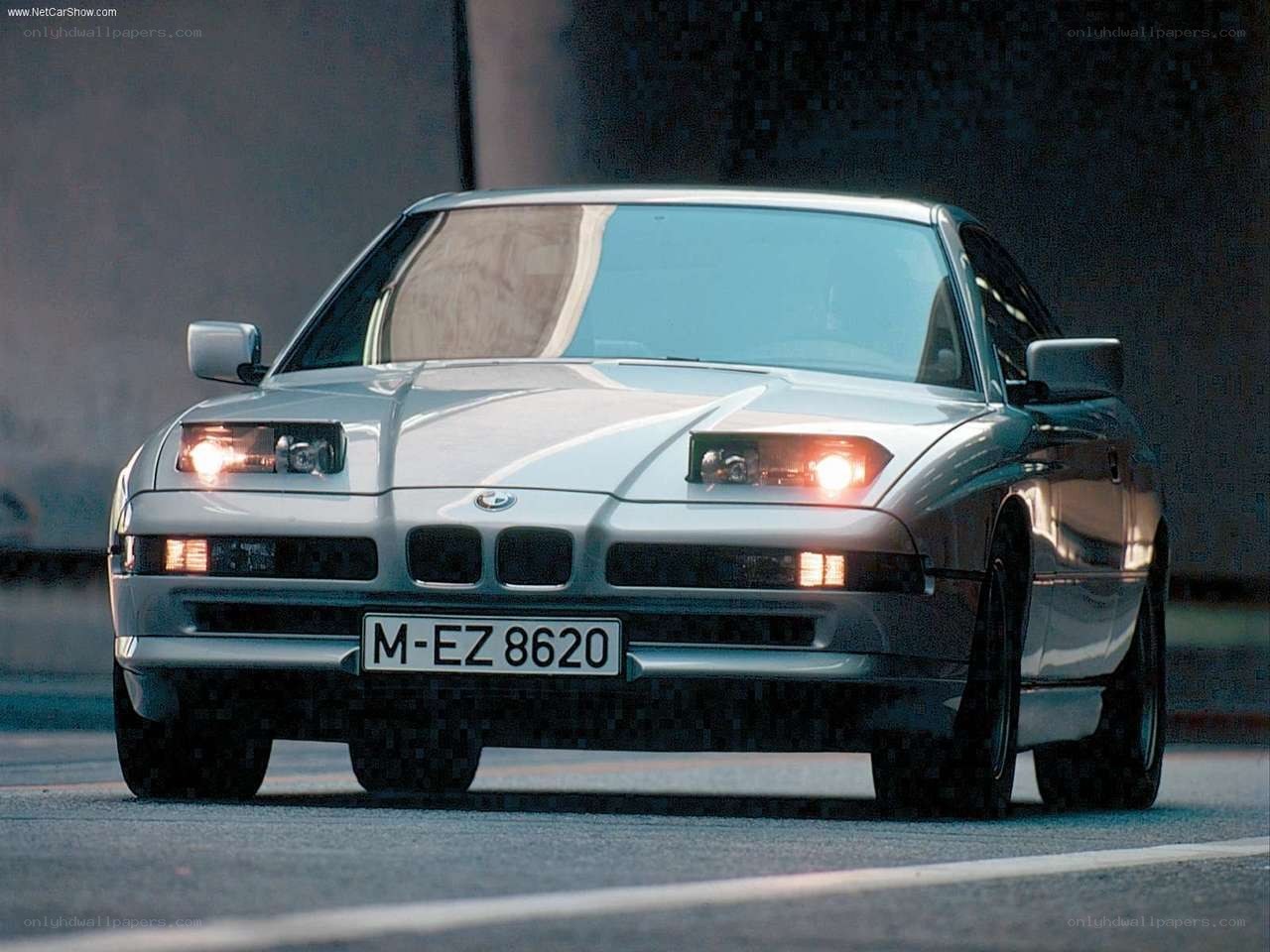 silver bmw 8 series coupe