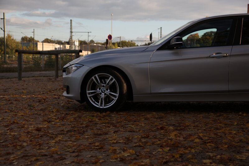 Silver Bmw Car — Calm, Autumn