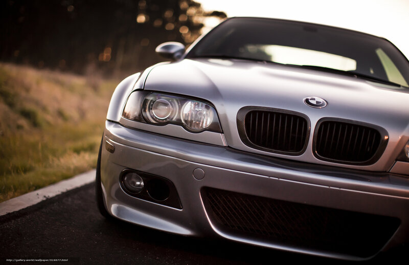 Silver BMW Car — Dramatic, Sunset
