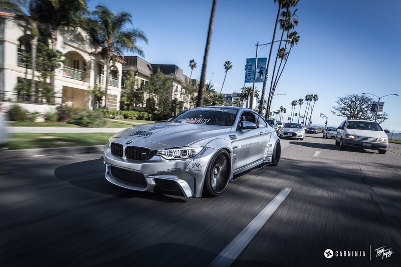 Silver BMW Car — Dynamic, Afternoon, Photograph