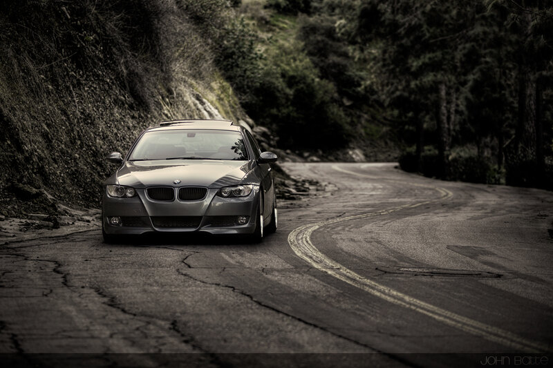 Silver BMW Car — Gray, Dramatic