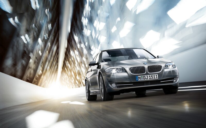 Silver BMW Car — Gray, Dynamic, Photograph