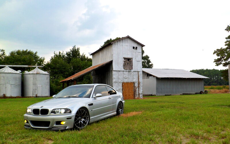 Silver BMW Car — Green