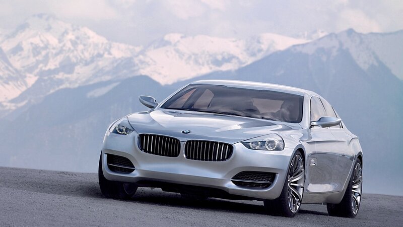 Silver BMW concept car