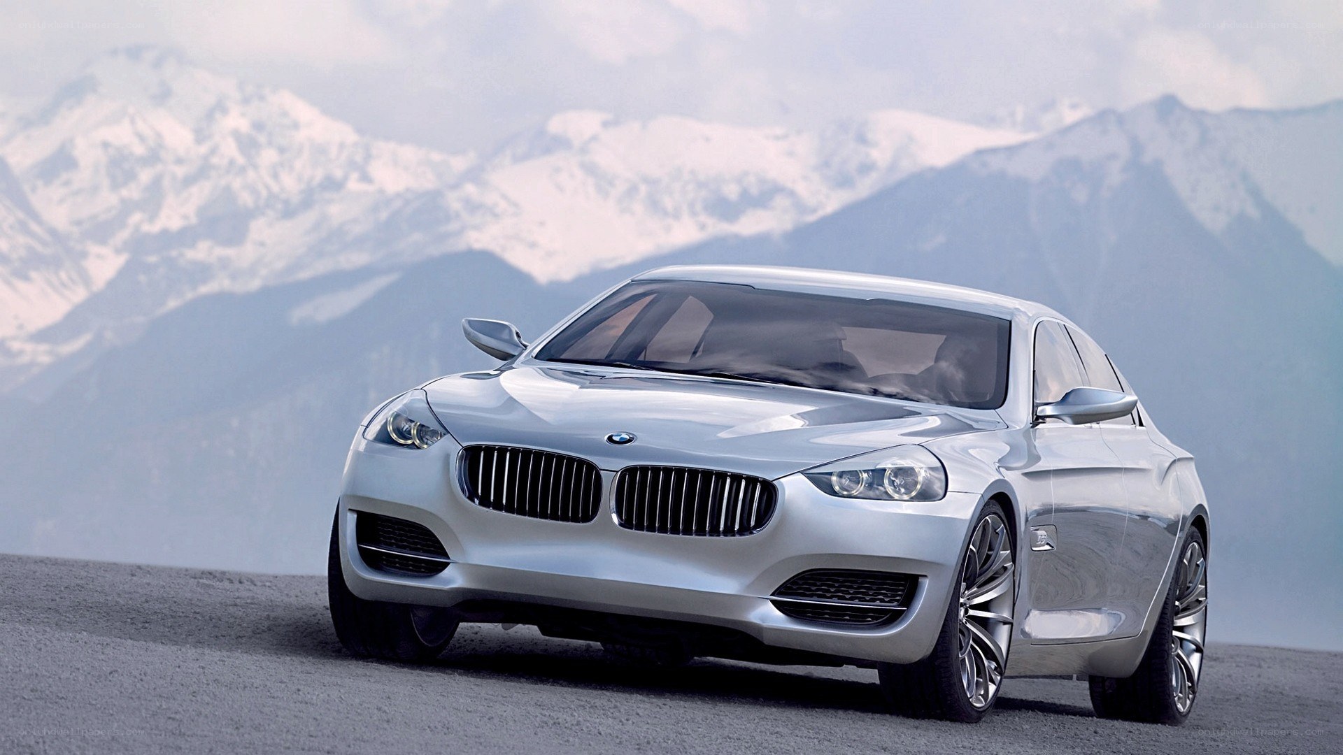 Silver BMW concept car
