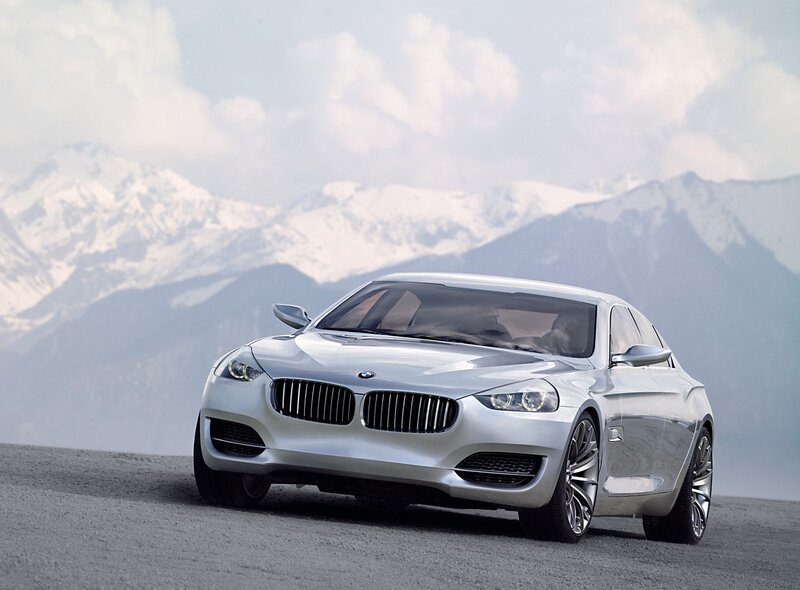 Silver BMW concept car