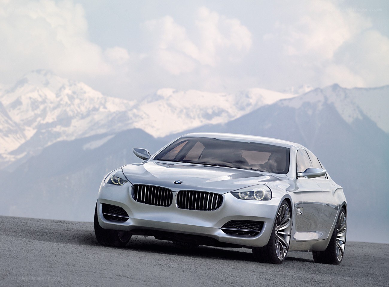 Silver BMW concept car