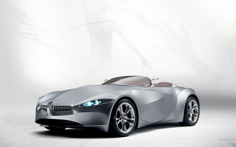 Silver BMW concept car