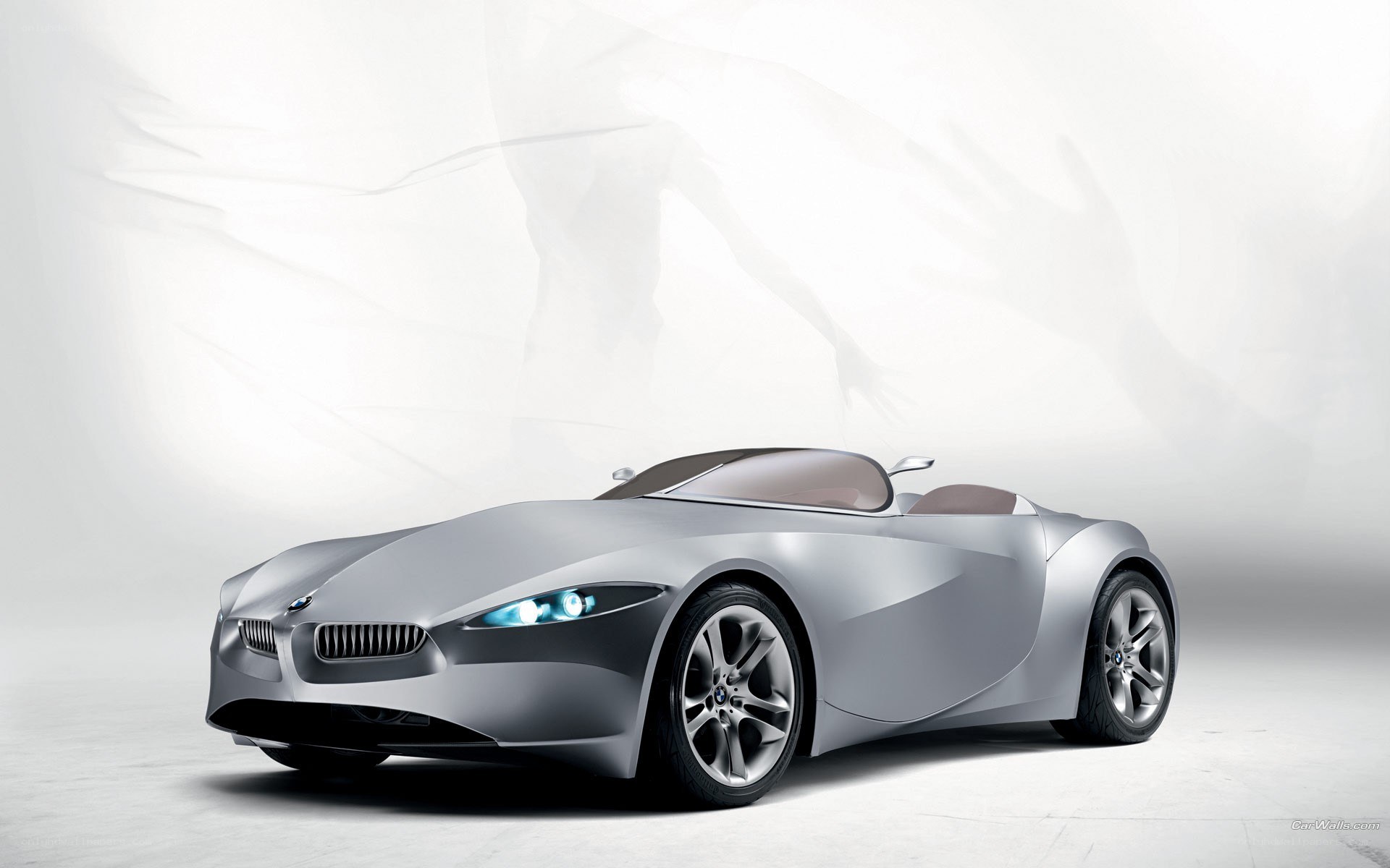 Silver BMW concept car