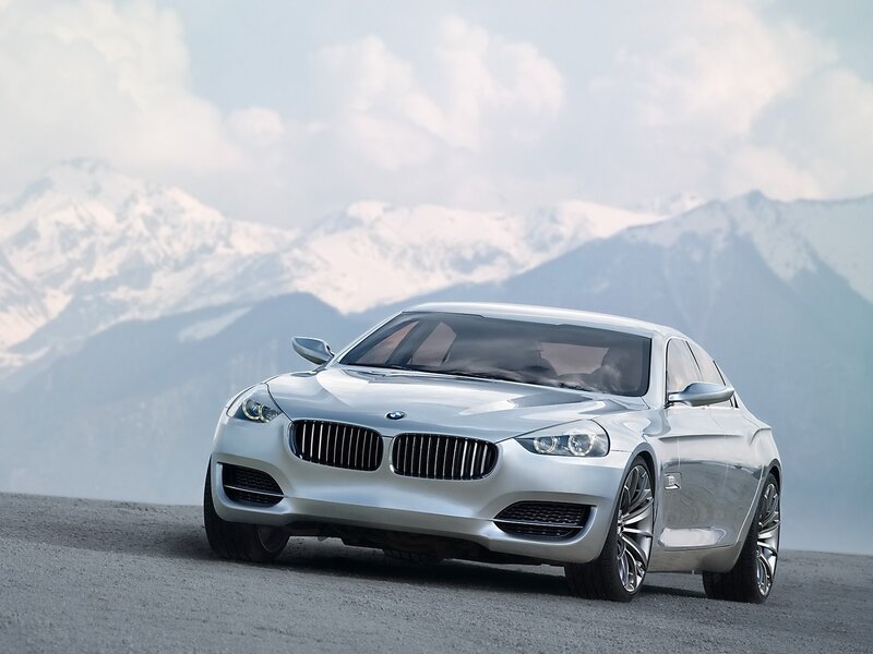 Silver BMW concept car