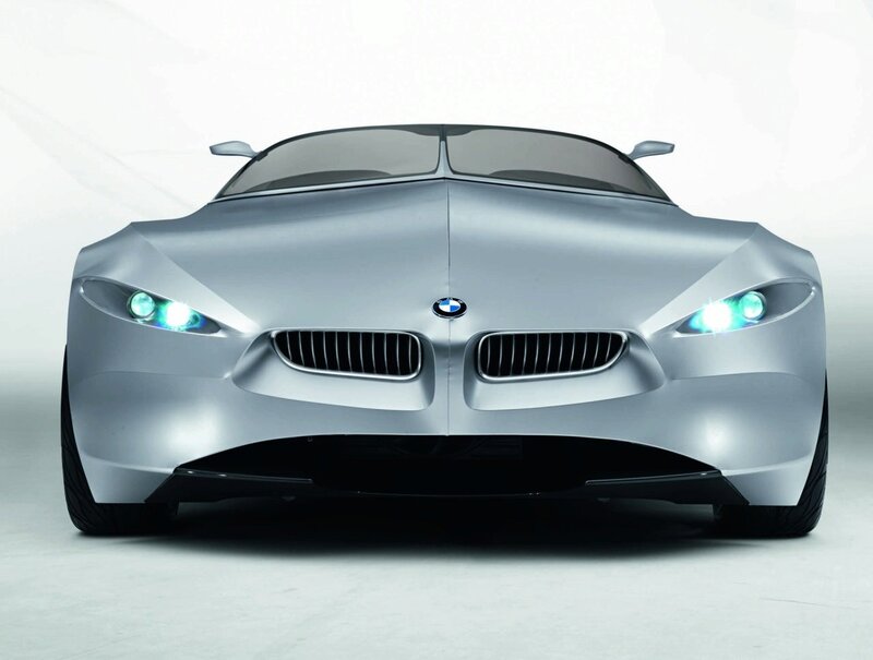 silver BMW concept car