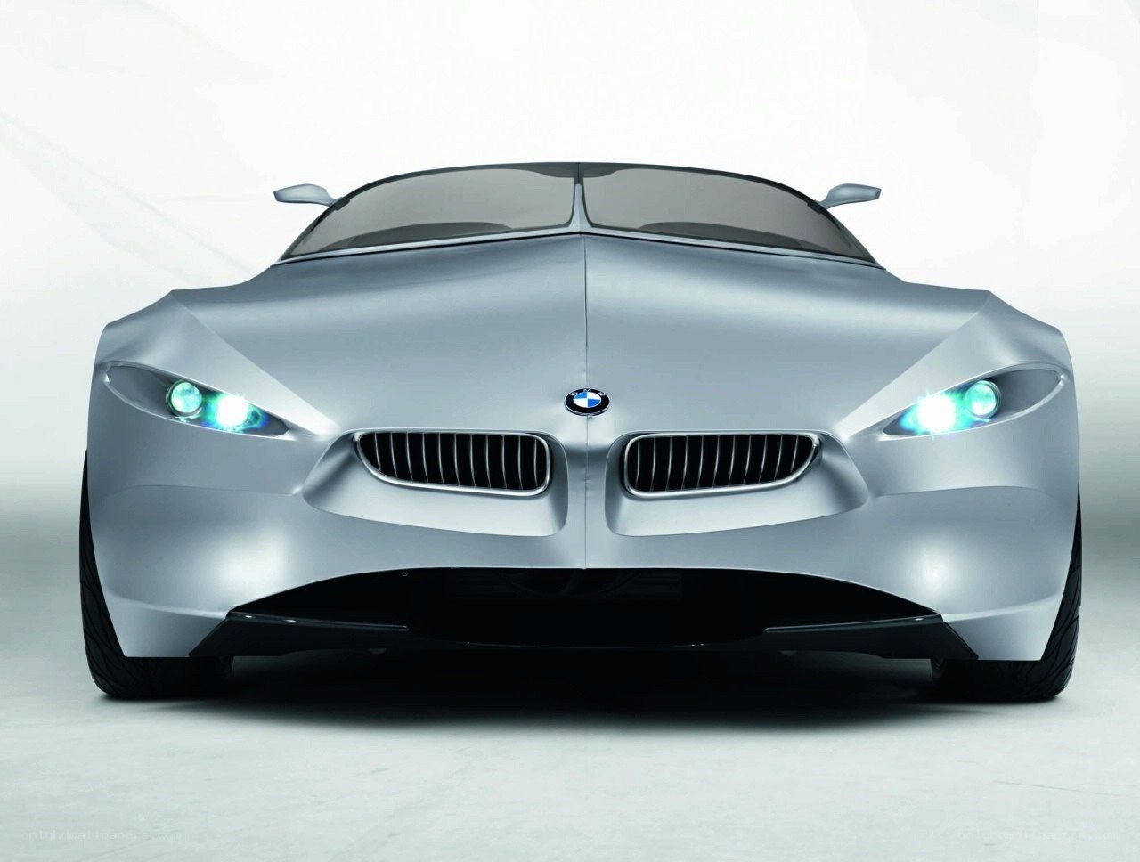 silver BMW concept car