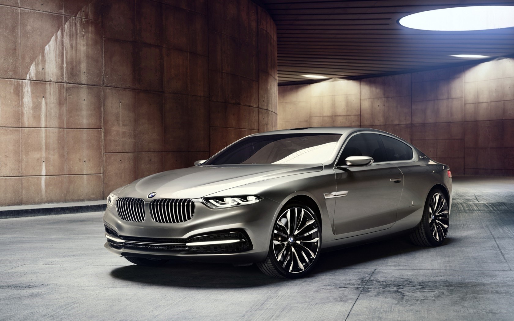 Silver BMW concept car
