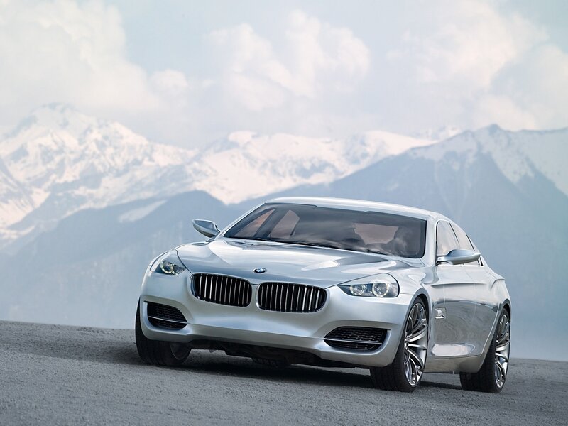 Silver BMW concept car
