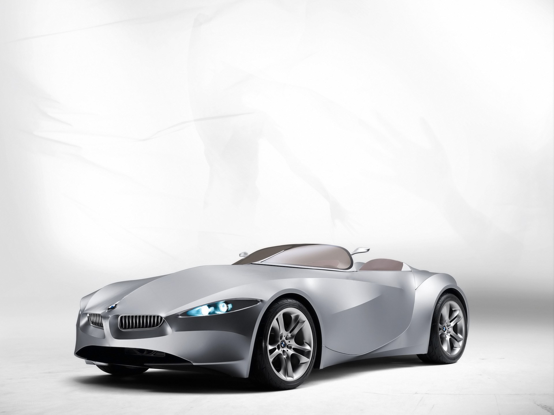 Silver BMW concept car
