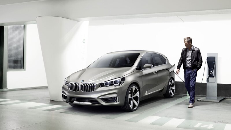 Silver Bmw Concept Car — Gray, Modern, Photograph