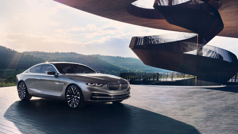 Silver BMW Concept Car — Gray, Serene