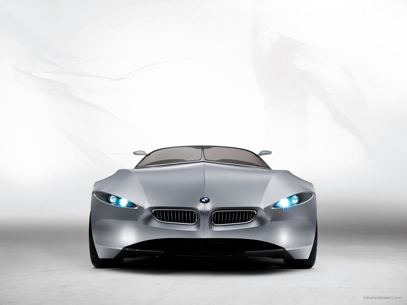 Silver BMW Concept Car — Minimalist