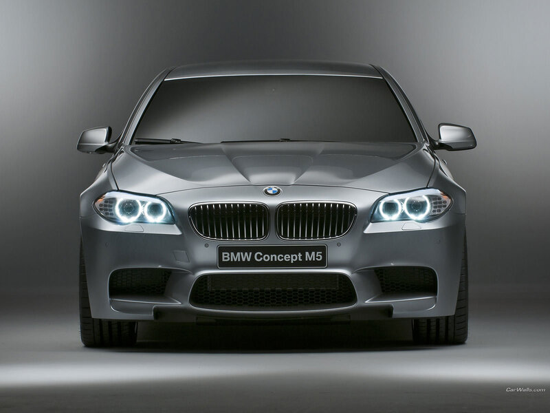 Silver BMW Concept M5 — Gray