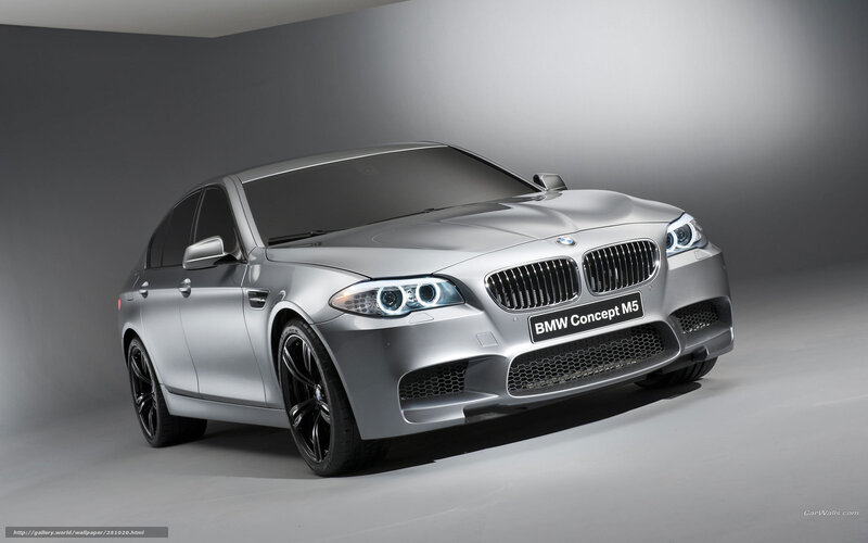 Silver BMW Concept M5