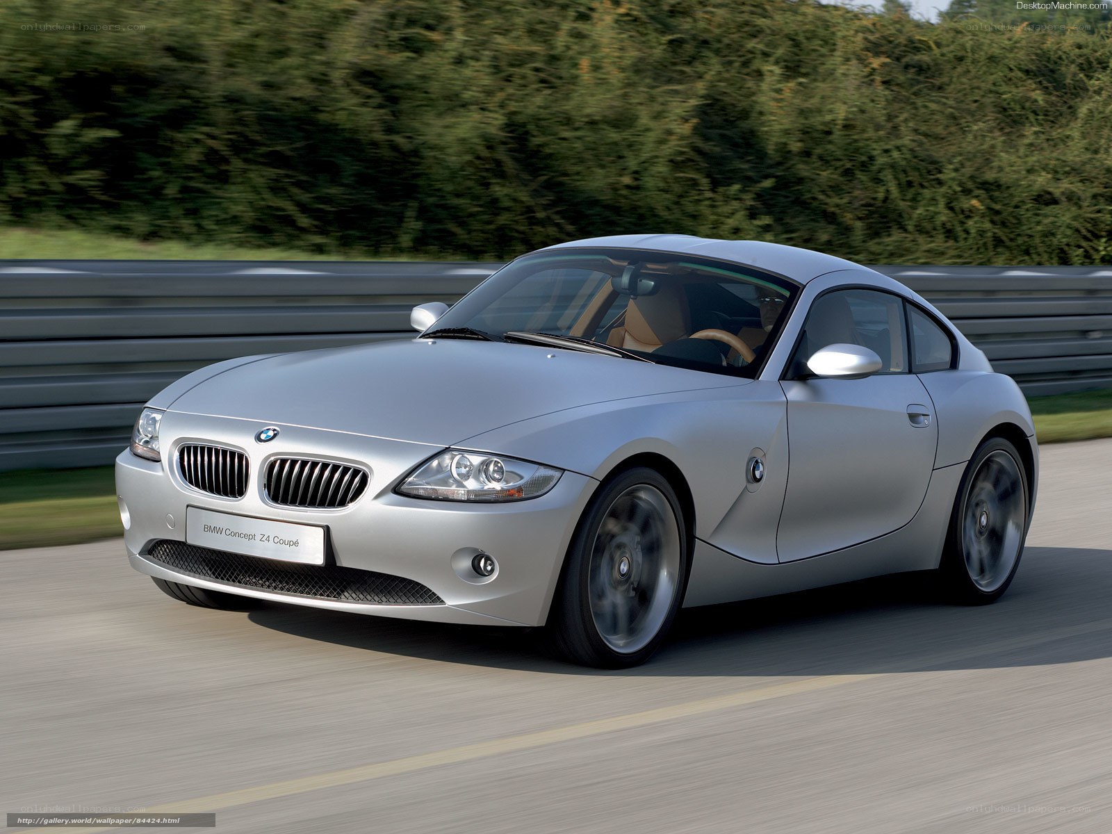 Silver BMW Concept Z4 Coupe