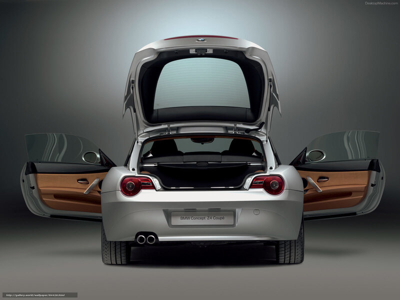 Silver BMW Concept Z4 Coupe — Dramatic