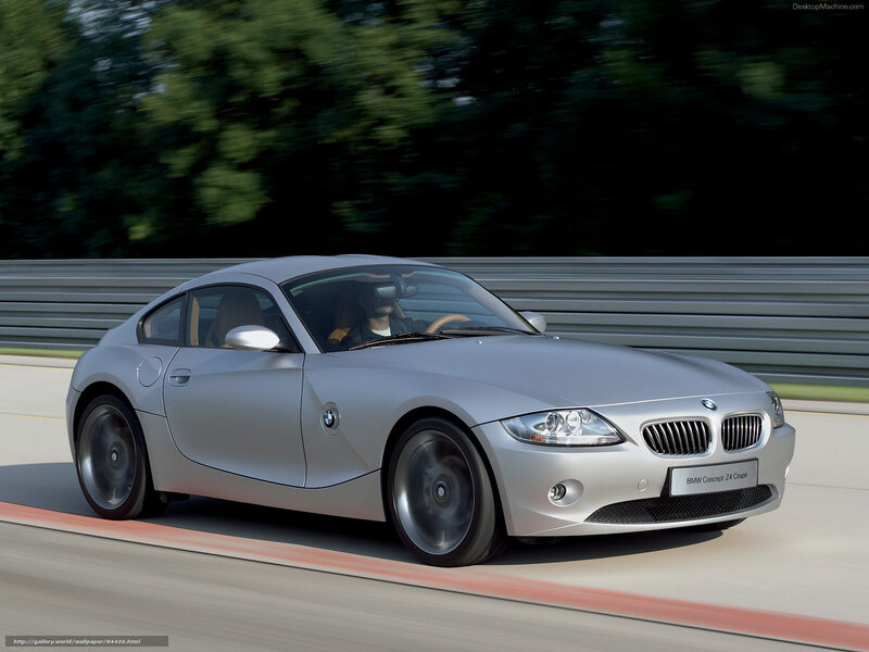 Silver BMW Concept Z4 Coupe — Dynamic, Afternoon