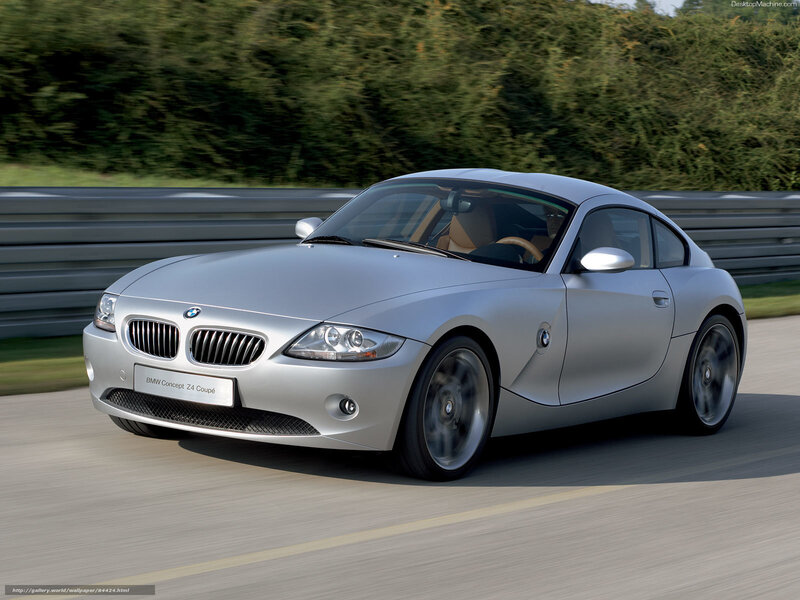Silver BMW Concept Z4 Coupe — Dynamic