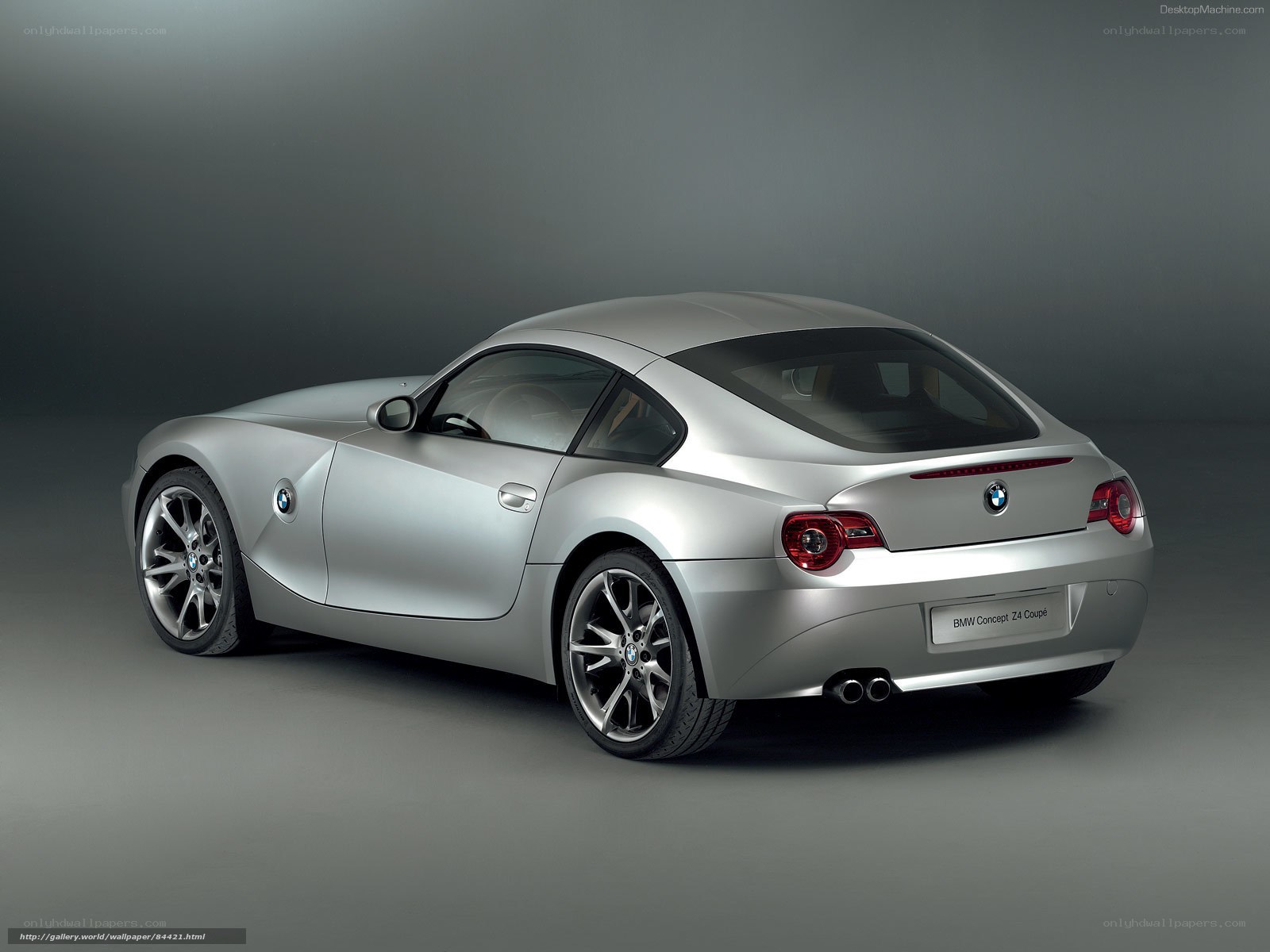 Silver BMW Concept Z4 Coupe