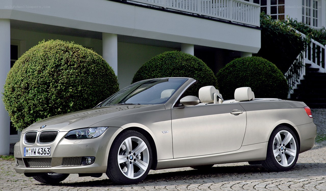 silver bmw convertible car