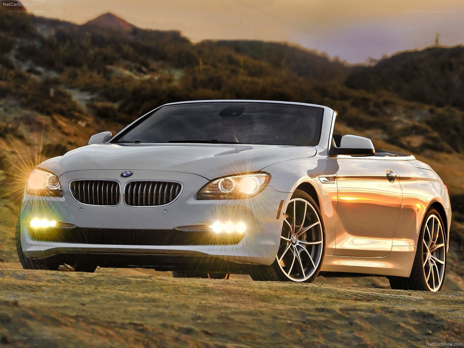silver bmw convertible car