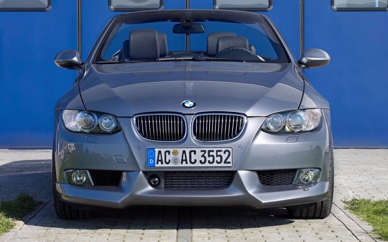 silver bmw convertible car
