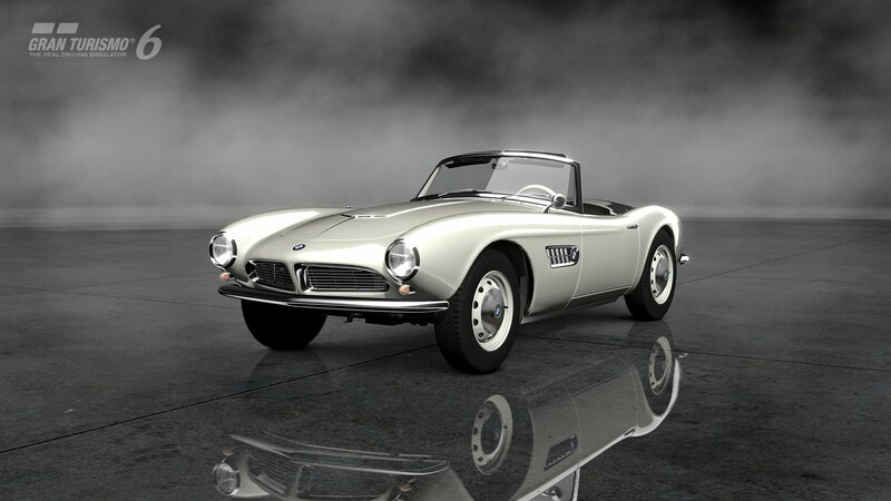 Silver BMW Convertible — Gray, Dramatic, 3d Render