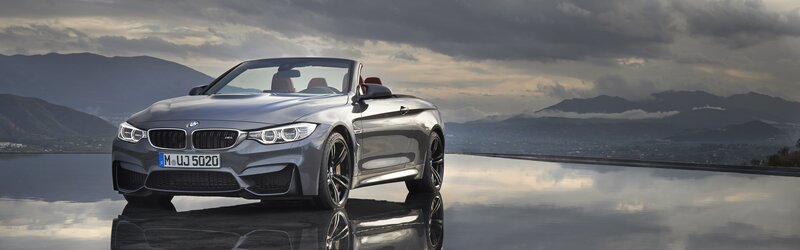 Silver Bmw Convertible — Gray, Dramatic, Sunset