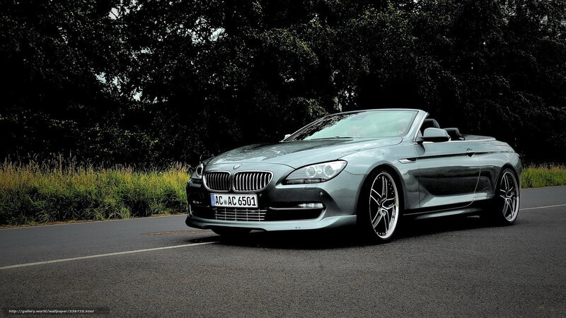 Silver BMW Convertible — Gray, Dramatic