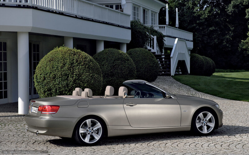 silver bmw convertible parked