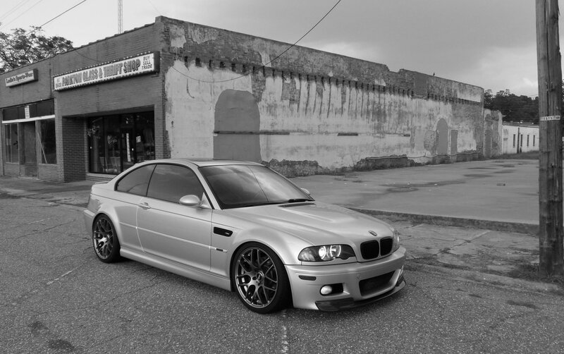 Silver BMW Coupe — Black