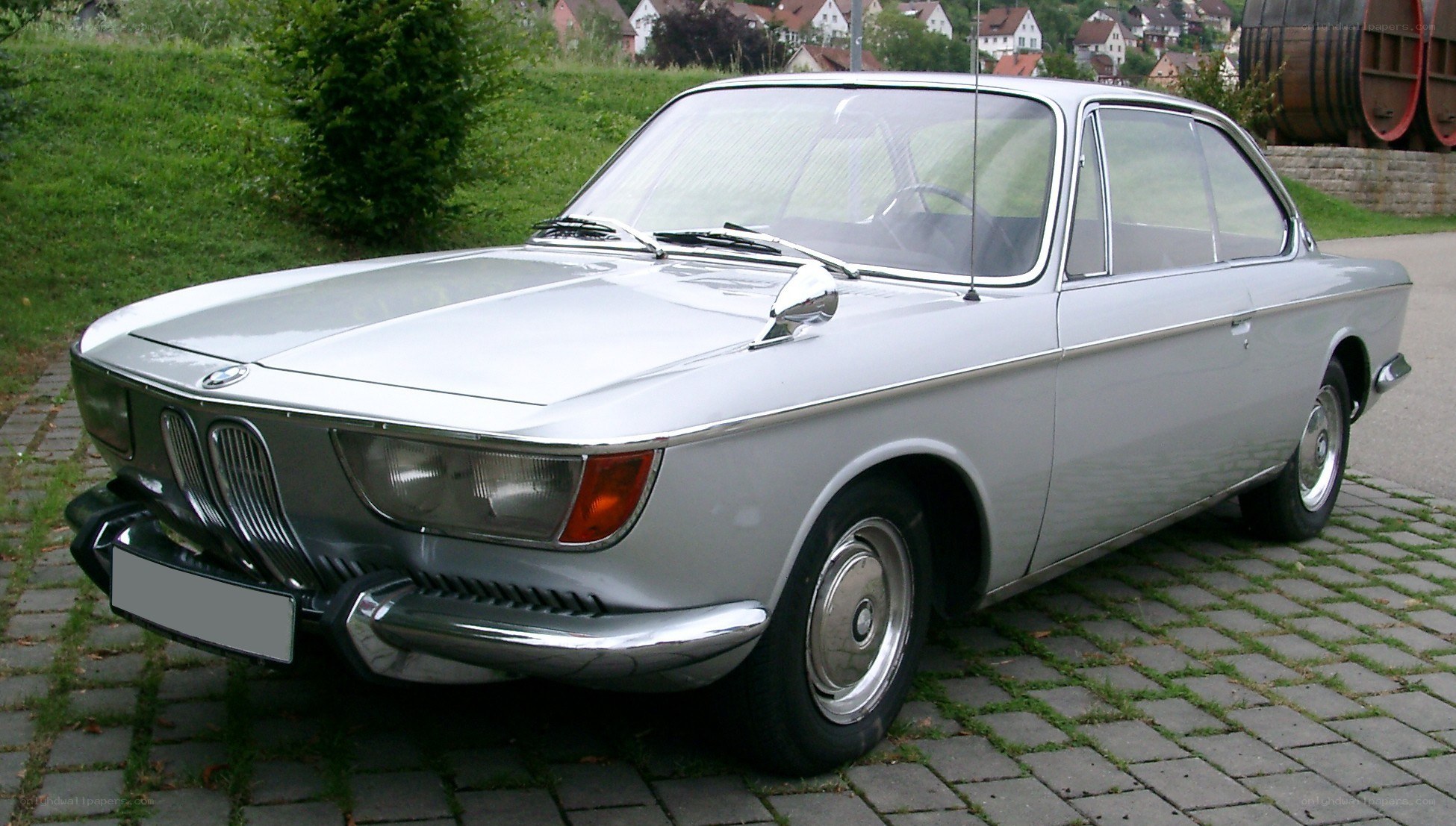 silver bmw coupe car