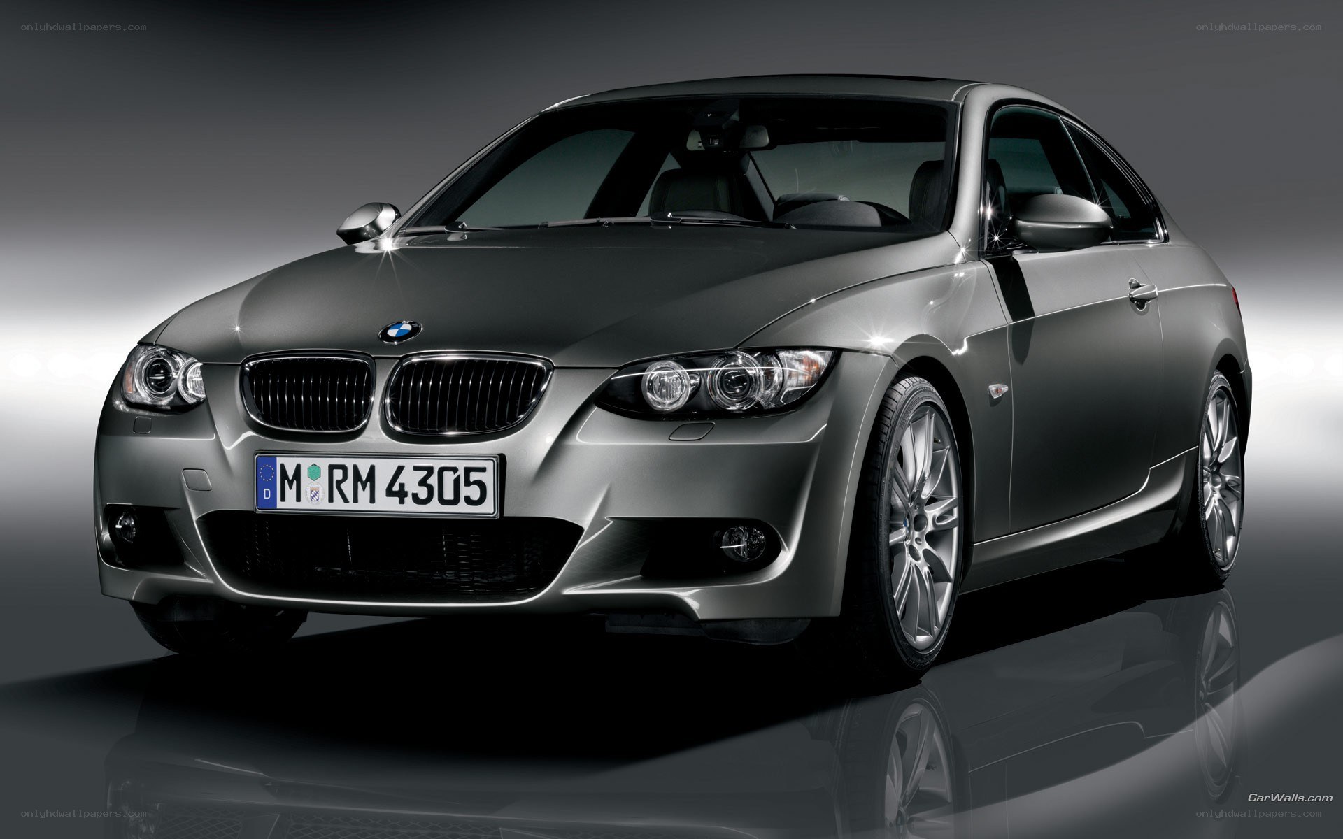 silver bmw coupe car