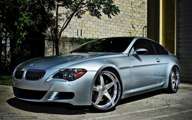 Silver BMW Coupe — Dramatic, Afternoon
