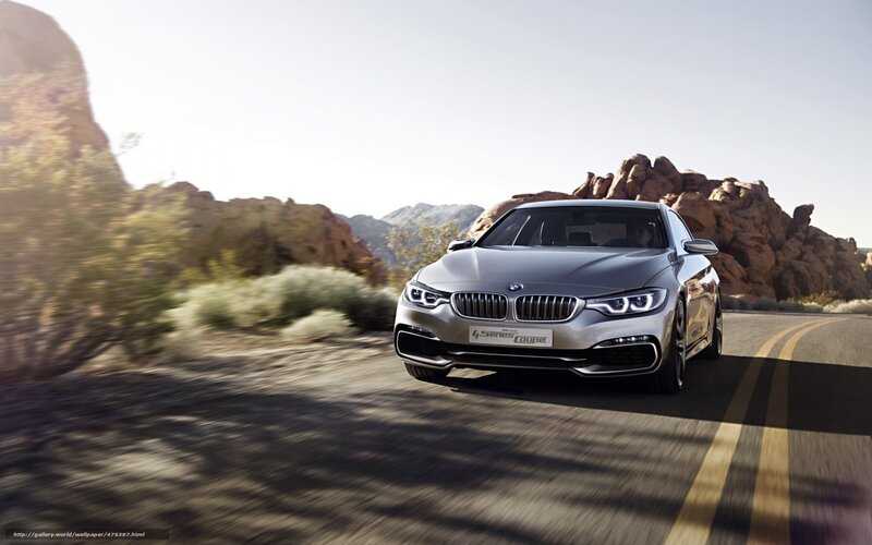 Silver BMW Coupe — Dynamic, Afternoon, Photograph