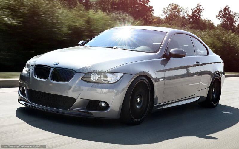 Silver BMW Coupe — Dynamic, Afternoon