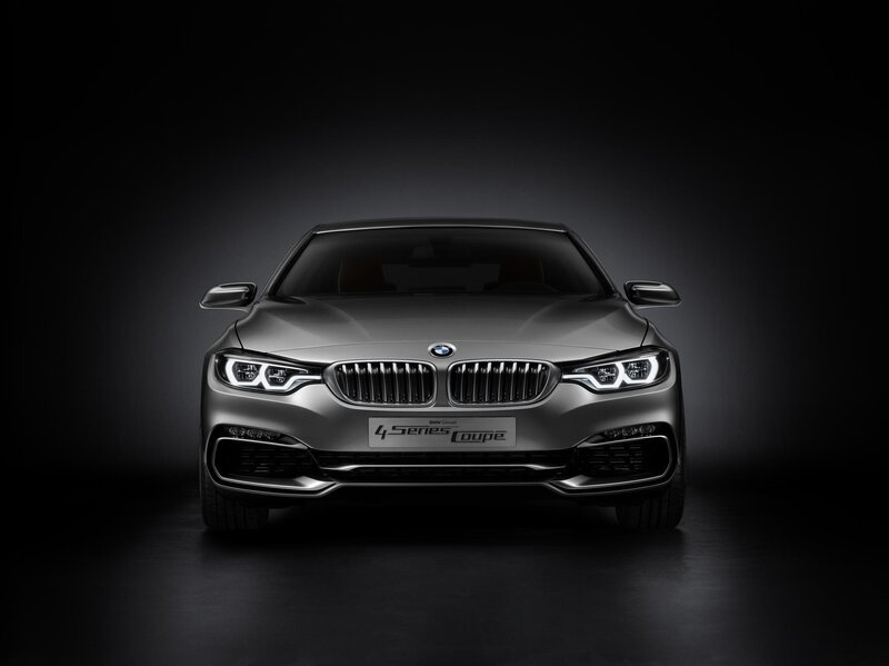Silver Bmw Coupe — Gray, Dramatic, Photograph, Car, Headlights, Grille