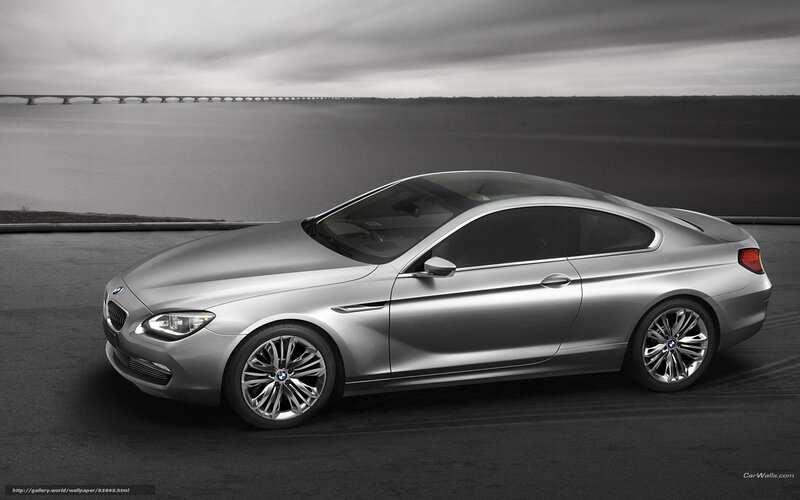 Silver BMW Coupe — Gray, Dramatic, Photograph