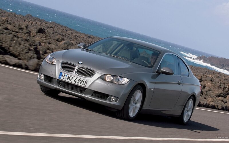 Silver BMW Coupe — Gray, Dynamic, Afternoon, Photograph
