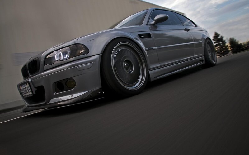 Silver BMW Coupe — Gray, Dynamic
