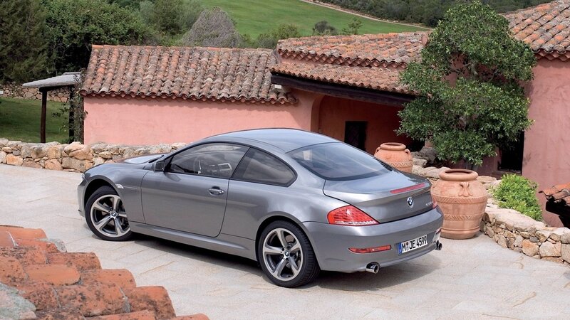 Silver BMW Coupe — Gray, Serene, Afternoon, Photograph, House, Terracotta Pots