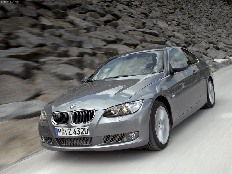 Silver BMW Coupe — Gray
