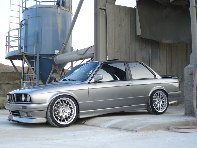 Silver BMW Coupe — Industrial
