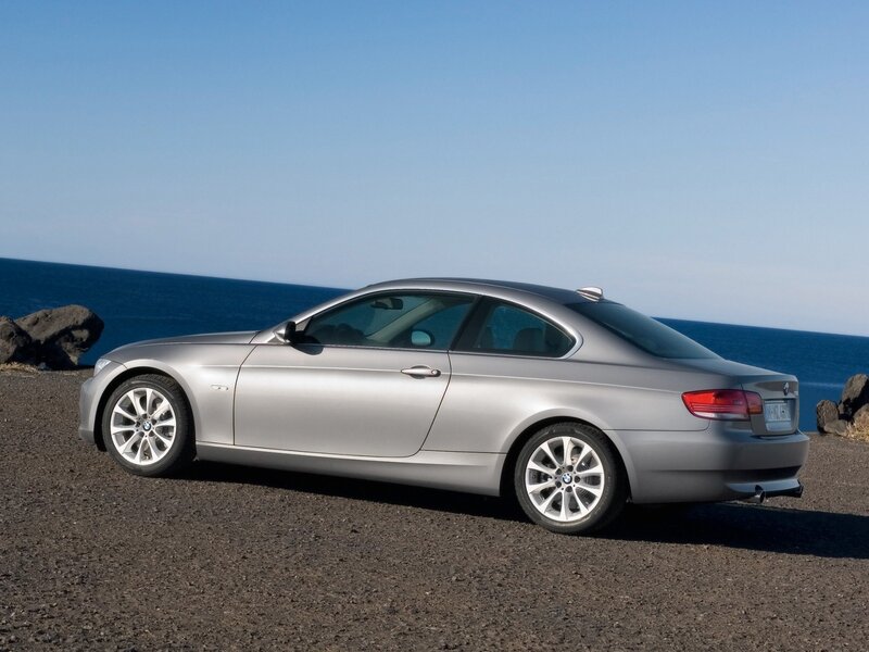 Silver BMW Coupe — Serene, Afternoon, Photograph, Ocean, Rocks